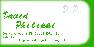 david philippi business card